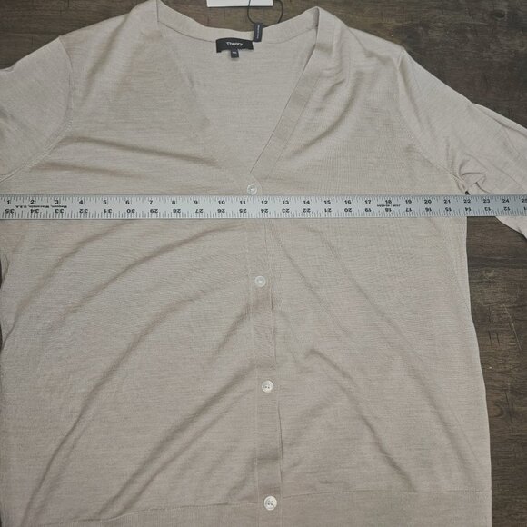 Theory Regal Wool Cardigan Sweater XXL 2XL NWT - Picture 4 of 10